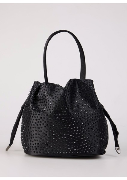 Siyah Kadın 19X15X12 cm Torba Çanta Vera-Rylan