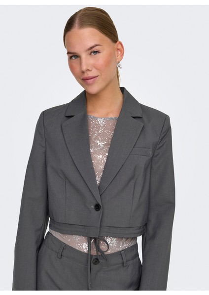 Normal Antrasit Kadın Ceket Onlalana L/s Short Tıe Blazer Tlr modelleri