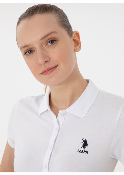 Polo Yaka Beyaz Kadın T-Shirt TP0125 fiyatları
