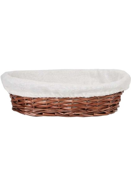 Hasır Bezli Oval Sepet 28 cm