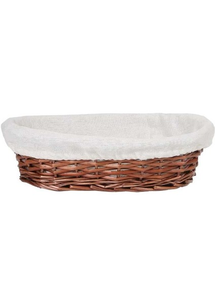Hasır Bezli Oval Sepet 24 cm