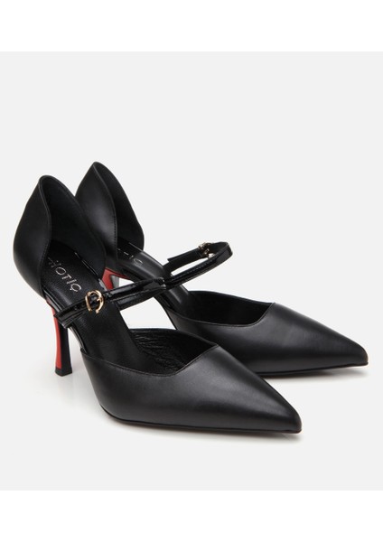 01AYH309050A100 KADIN Rugan Deri Kemerli Stiletto