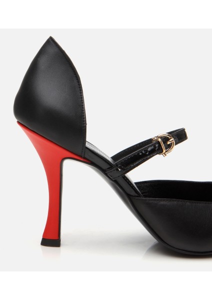 01AYH309050A100 KADIN Rugan Deri Kemerli Stiletto fırsatları