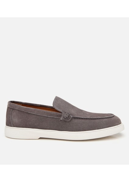 02AYH305500A250 ERKEK Süet Deri Antrasit Loafer
