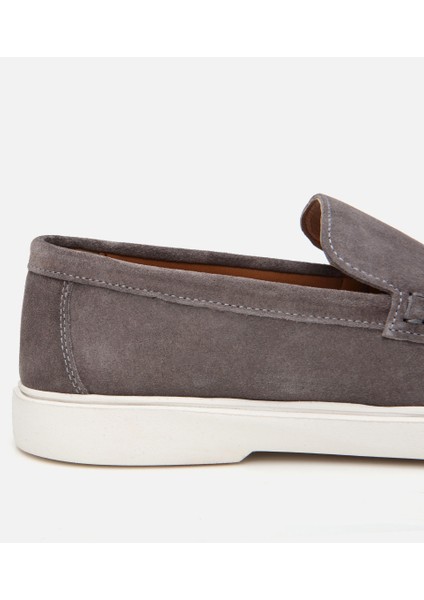02AYH305500A250 ERKEK Süet Deri Antrasit Loafer