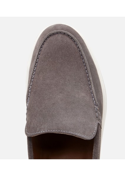 02AYH305500A250 ERKEK Süet Deri Antrasit Loafer