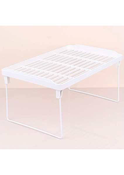 Htshop Metal Ayaklı Mutfak Veya Banyo Rafı, Tezgah Üstü Organizer, Dolap İçi Raf Düzenleyici,