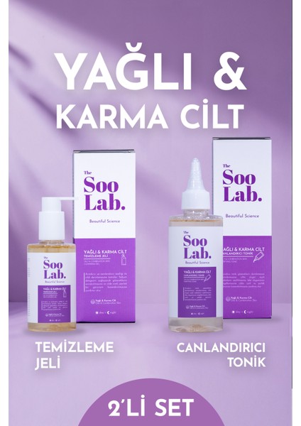 Yağlı ve Karma Ciltler İçin Temizleme Jeli ve Tonik | Allantoin, Salicylic Acid, Panthenol | 200 ml