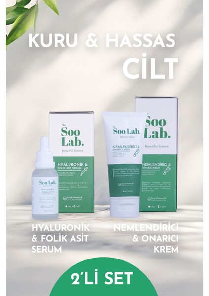 Nemlendirici ve Onarıcı Bakım Kremi ve Serum | Panthenol, Allantoin, Ceramid, Peptide, Hyaluronic Acid