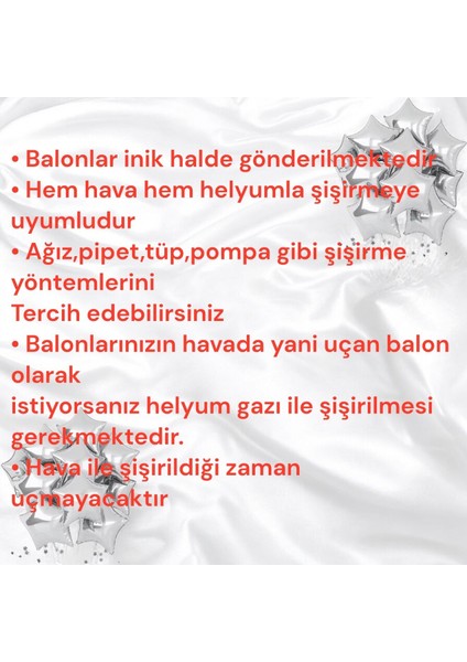 5 Adet Kalp Folyo Balon Mor Renk Uçan Balon 45 cm 18 Inç