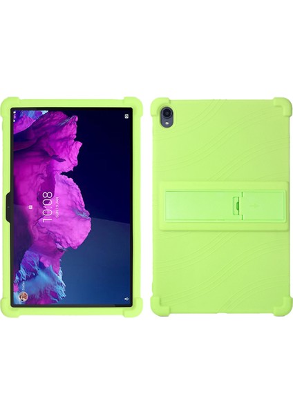 Lenovo Tab K11 TB-J606N Silikon Tablet Kılıfı Kickstand Darbeye Dayanıklı Koruyucu Kapak (Yurt Dışından)