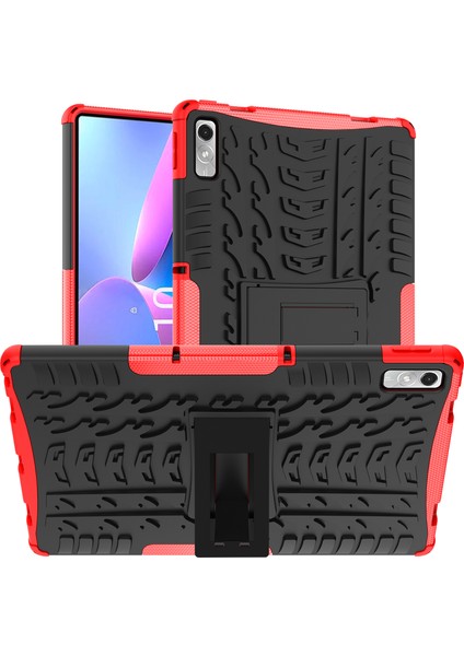 Lenovo Tab P11 Gen 2 Anti-Damla Tablet Kılıfı Lastik Dokusu Kickstand Yumuşak Tpu Sert Pc Koruyucu Tablet Kapak (Yurt Dışından)