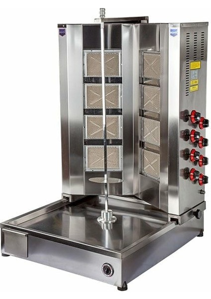 8 Radyanlı Alttan Motorlu V Model Gazlı Döner Ocağı