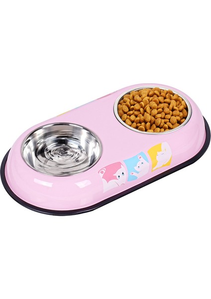 Baskılı Paslanmaz Çelik Köpek Kabı Köpek Havzası Çift Kase Besleyici Kedi Kabı Içme Suyu Kabı Köpek Maması Kapları Evcil Hayvan Kabı (Yurt Dışından)