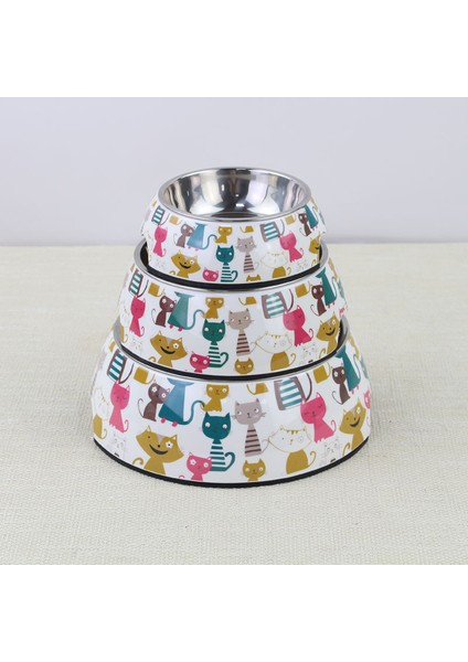 Paslanmaz Çelik Köpek Kabı Mama Kabı Çift Katmanlı Kedi Kabı Evcil Hayvan Kabı Besleme Içme Suyu Kedi Malzemeleri Köpek Kabı (Yurt Dışından)