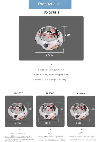 Paslanmaz Çelik Köpek Kabı Mama Kabı Çift Katmanlı Kedi Kabı Evcil Hayvan Kabı Besleme Içme Suyu Kedi Malzemeleri Köpek Kabı (Yurt Dışından) fiyatları
