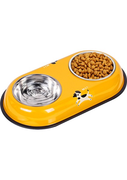Baskılı Paslanmaz Çelik Köpek Kabı Köpek Havzası Çift Kase Besleyici Kedi Kabı Içme Suyu Kabı Köpek Maması Kapları Evcil Hayvan Kabı (Yurt Dışından)