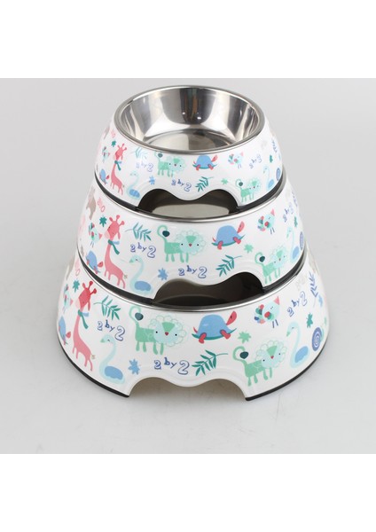 Paslanmaz Çelik Köpek Kabı Mama Kabı Çift Katmanlı Kedi Kabı Evcil Hayvan Kabı Besleme Içme Suyu Kedi Malzemeleri Köpek Kabı (Yurt Dışından)