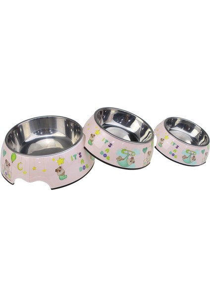 Paslanmaz Çelik Köpek Kabı Mama Kabı Çift Katmanlı Kedi Kabı Evcil Hayvan Kabı Besleme Içme Suyu Kedi Malzemeleri Köpek Kabı (Yurt Dışından)