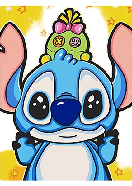Disney Sayılarla Yağlı Boya Lilo ve Stitch Dıy Tuval Üzerine Çizim Karikatür El Boyaması Boya Seti Ev Dekorasyonu Çocuk Hediyesi Renk: DSN3-130 / Boyut (Cm): 20X30CM - Çerçevesiz (Yurt Dışından)