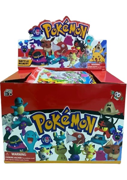 24 Adet / Takım Pokemon Pikachu Kör Kutu Anime Aksiyon Figürü Model Bebek ve Charizard Oyun Kartları Psyduck Oyuncaklar Çocuk Için 24 Çanta 1 Kutu (Yurt Dışından)