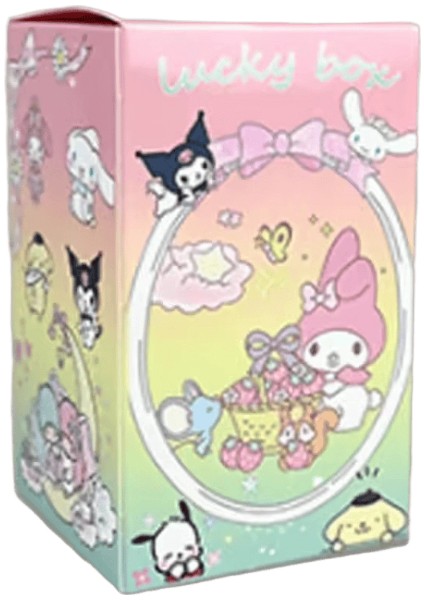 Sanrio Kör Kutu Güvenle Uyu Hello Kitty Mymelody Kuromi Pachacco Pompompurin Çocuk Oyuncak Doğum Günü Si Yılbaşı Dekorasyonu Rastgele 1 Adet (Yurt Dışından)