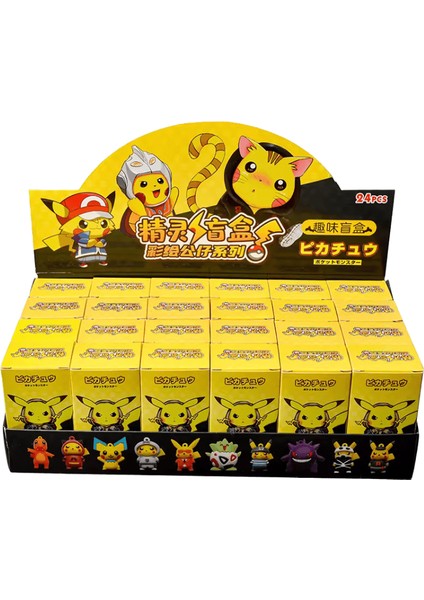 Yeni Sıcak Satış 24 Adet Pokemon Klasik Anime Karakterleri Pikachu Kör Kutu Anahtarlık Renkli Doğum Günü Sürpriz Oyuncak Çocuk Pikachu (Yurt Dışından)