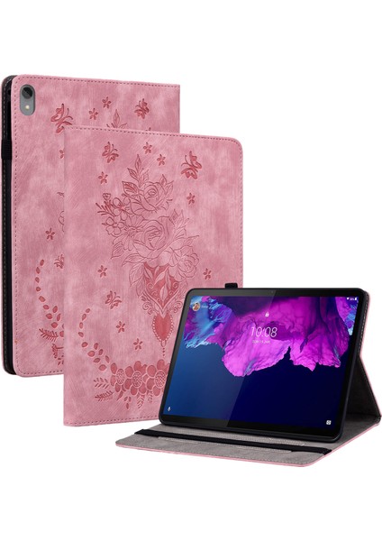 Lenovo Tab P11 TB-J606F Çizilmez Pu Deri Kılıf Kalem Tutucu ile Tablet Kapak Standı (Yurt Dışından)