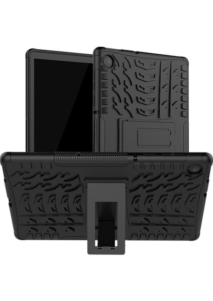 Lenovo Tab M10 Plus TB-X606F / Tab K10 Kickstand'lı Pc + Tpu Tablet Arka Kılıf (Yurt Dışından)