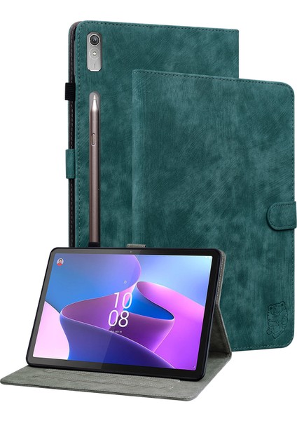 Lenovo Tab P11 Pro Gen 2 Pu Deri Stand Kılıfı Kart Tutuculu Kapak Çevirin (Yurt Dışından)