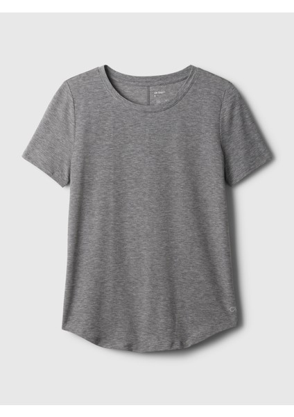 Kadın Gri GapFit Breathe T-Shirt modelleri