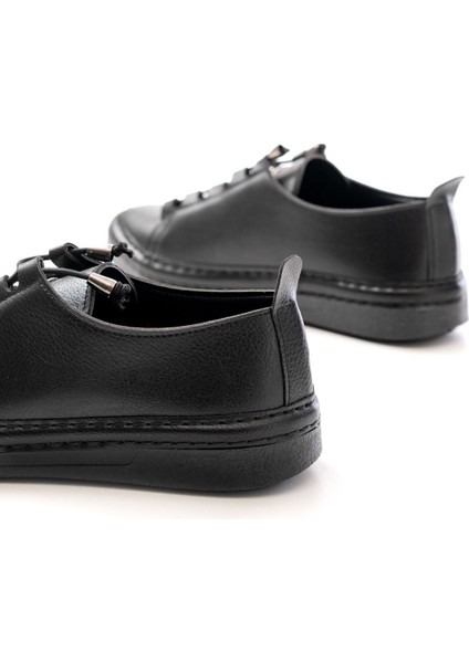 MK-9026 Siyah Bağcıklı Taş Aksesuarlı Günlük Spor Ayakkabı fırsatları