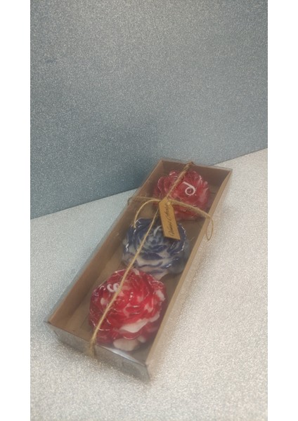 Kutu Renkli Çiçekler (3 Çiçek) 100,00 Tl