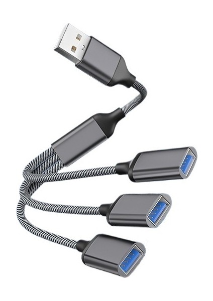USB Bir Ila Üç Genişleme Yuvası Genişleme Ayırıcı Çoklu Arayüz Otg Dönüştürücü Cep Telefonu Bilgisayar Hub Adaptörü (Yurt Dışından)