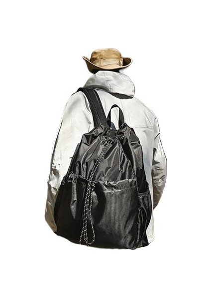 Çok Yönlü Ins Hafif Bağcıklı Sırt Çantası Erkek ve Kadın Spor Eğlence Dağcılık Seyahat Sırt Çantası Üniversite Öğrencisi Okul Çantası (Yurt Dışından) fiyatları