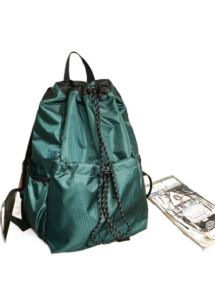 Çok Yönlü Ins Hafif Bağcıklı Sırt Çantası Erkek ve Kadın Spor Eğlence Dağcılık Seyahat Sırt Çantası Üniversite Öğrencisi Okul Çantası (Yurt Dışından) fiyatları