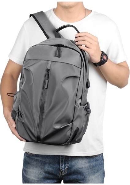 Sırt Çantası Erkek Yeni Iş Rahat Bilgisayar Çantası USB Şarj Seyahat Öğrenci Sırt Çantası (Yurt Dışından) modelleri