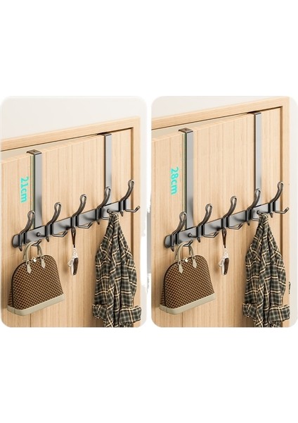 Kapı Kancası, Delme Gerektirmeyen Paslanmaz Çelik Duvara Monte Elbise Askısı, Depolama Eseri, Ev Kancası, Sınır Ötesi Siyah Sıra Kancası Modeli - 5 Kanca (28CM) (Yurt Dışından) fiyatları