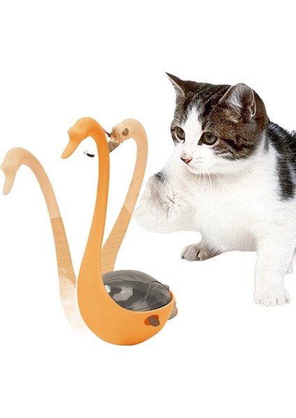 Kedi Oyuncakları Kuğu Bardak Kızılötesi Yiyecek Sızdırıcı Kedi Tırmalayıcı Çubuk Diş Gıcırdatma Diş Temizliği Kendi Kendine Eğlence Evcil Hayvan Malzemeleri (Yurt Dışından)