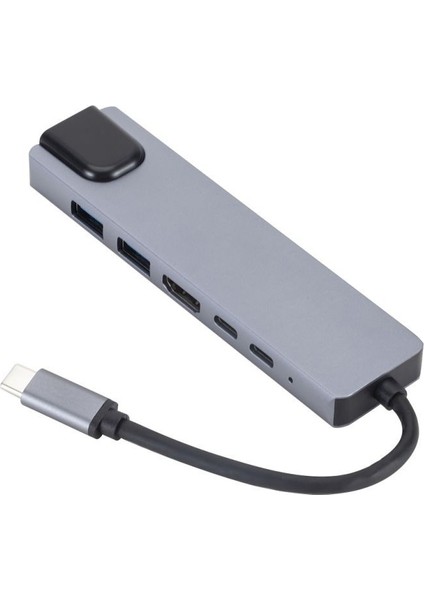 Yeni Altı Bir Arada Genişletme Yuvası Typec'ten RJ45'E 100M Ağ Bağlantı Noktası Bilgisayar Genişletme Yuvası USB Hub Hub Pd (Yurt Dışından) fiyatları