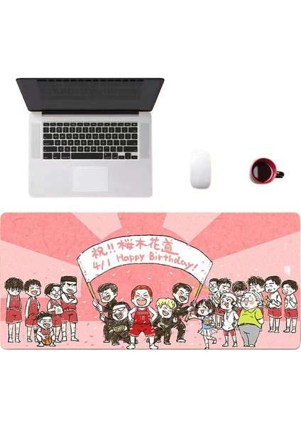 Slam Dunk Master Mouse Pad Büyük Boy Sakuragi Hanamichi Ryukawa Maple Sansui Shou Öğrenci Anime Masa Matı (Yurt Dışından)