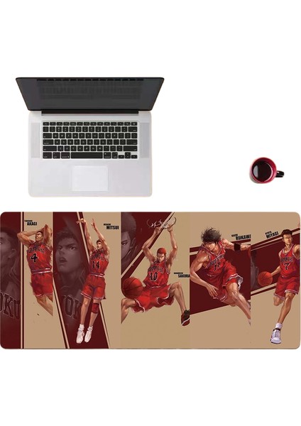 Slam Dunk Master Mouse Pad Büyük Boy Sakuragi Hanamichi Ryukawa Maple Sansui Shou Öğrenci Anime Masa Matı (Yurt Dışından)