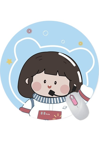 Karikatür Yuvarlak Mouse Pad Sevimli Küçük (Yurt Dışından)