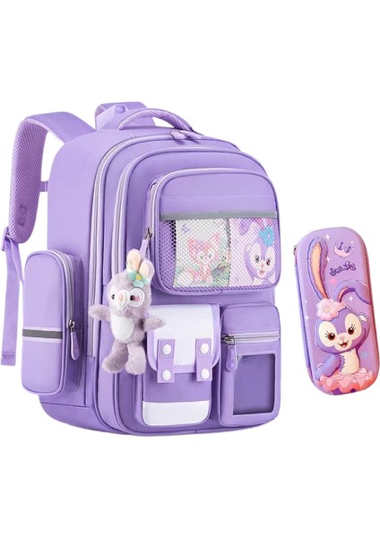 Öğrenci Okul Çantası Çok Fonksiyonlu Büyük Kapasiteli Leke Tutmaz (Yurt Dışından)