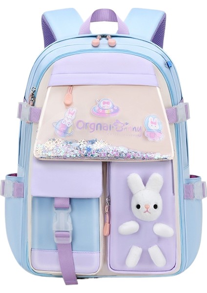 Kız Öğrenci Okul Çantası Quicksand Omuz Çantası Basınç Azaltıcı Su Geçirmez Büyük Kapasiteli (Yurt Dışından)