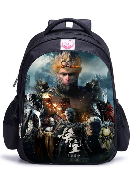 Siyah Mythical Goku Öğrenci Yetişkin Omuz Çantası (Yurt Dışından)