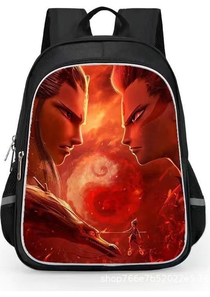 Nezha 2 Sihirli Çocuk Inen Öğrenciler Karikatür Erkek ve Kadın Omuzlar Su Geçirmez Sırt Çantaları (Yurt Dışından)