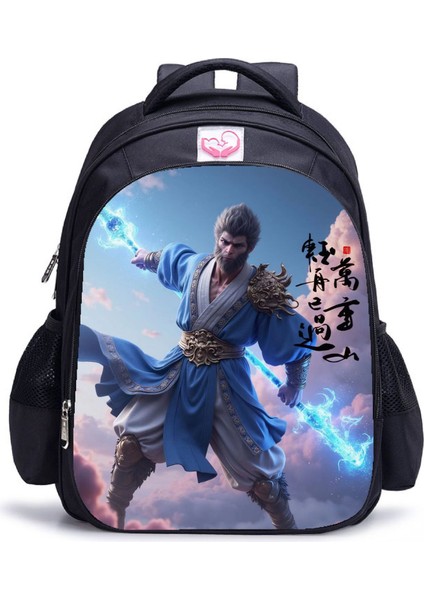 Siyah Mythical Goku Öğrenci Yetişkin Omuz Çantası (Yurt Dışından)