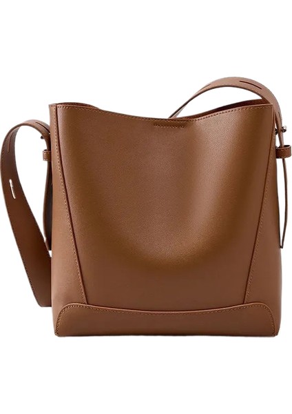 Büyük Kapasiteli Bayan Omuz Çapraz Askılı Çantanın Üst Düzey Anlamı (Yurt Dışından)