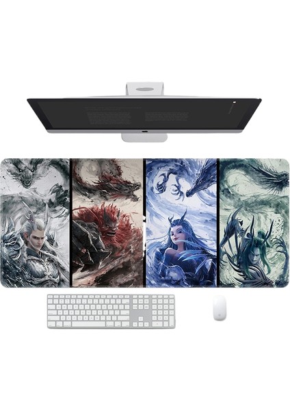 Ne Zha 2: Sihirli Çocuklar Denizin Peşinde Fare Klavye Altlığı Masa Paspası (Yurt Dışından)